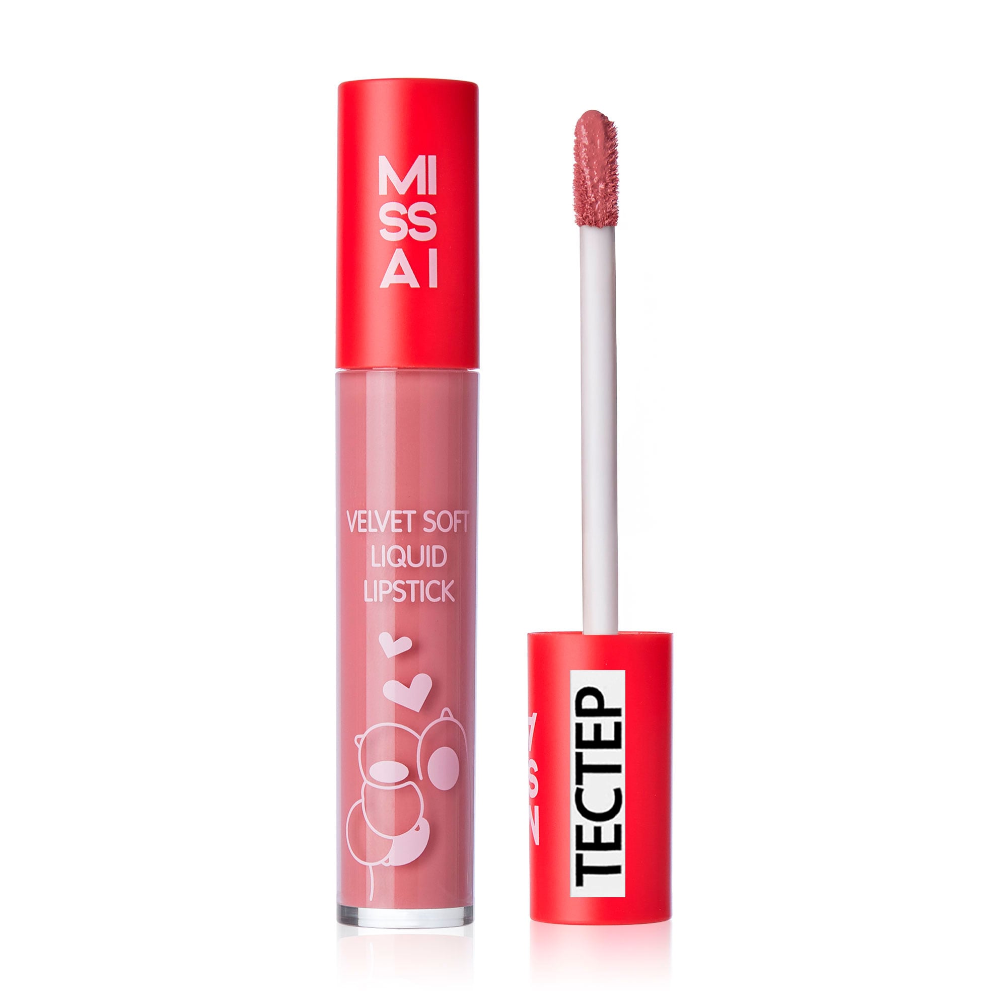 Рідка помада для губ Missai Velvet Soft Liquid Lipstick тон 01, 5 г (Тестер)